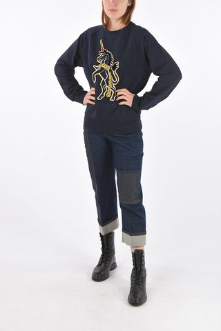 Crew Neck ART SCHOOL UNICORN Sweatshirt