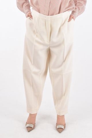 Virgin Wool LEON Single Pleat Pants