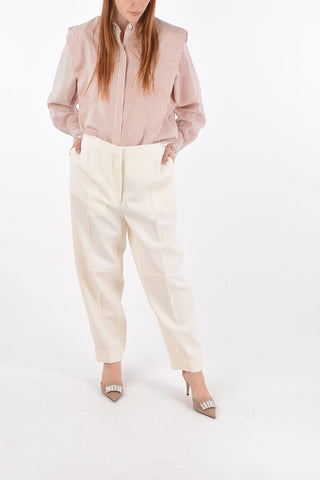 Virgin Wool LEON Single Pleat Pants