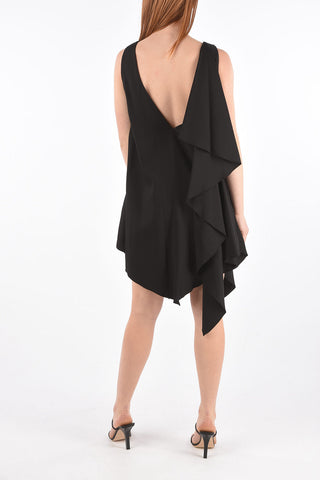Flared Dress with Beads and Cut-out Detail