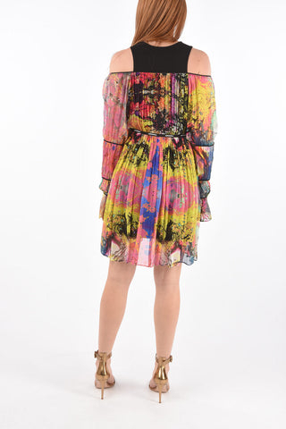 Front Zipped Off-Shoulder Dress