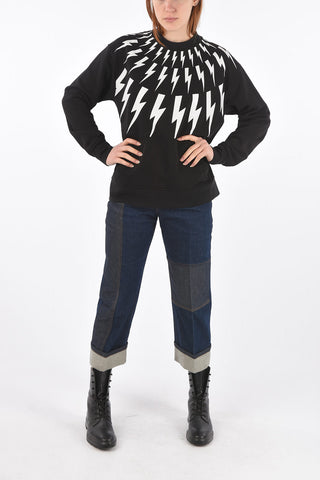 Maxi Pocket FAIR ISLE THUNDERBOLT Sweatshirt
