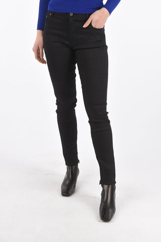 Crew Neck Ribbed Cashmere Blend Sweater