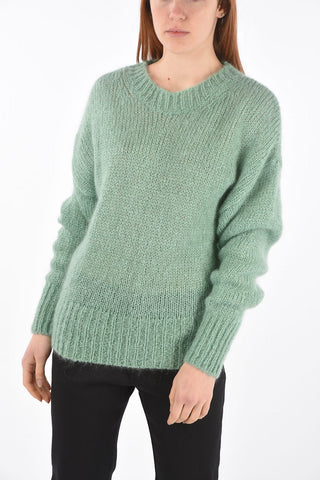 Crew Neck PU ESTELLE  Mohair Blend Sweater