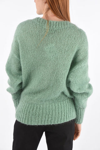 Crew Neck PU ESTELLE  Mohair Blend Sweater