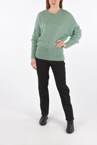 Crew Neck PU ESTELLE  Mohair Blend Sweater