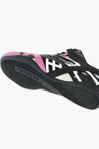Three Tone CLOSED Sneakers with Mesh Inserts