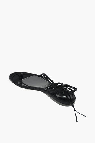 Silk Lace Flat Thong Sandals