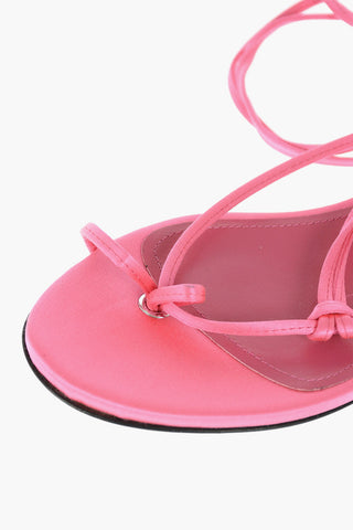Silk Lace Flat Thong Sandals