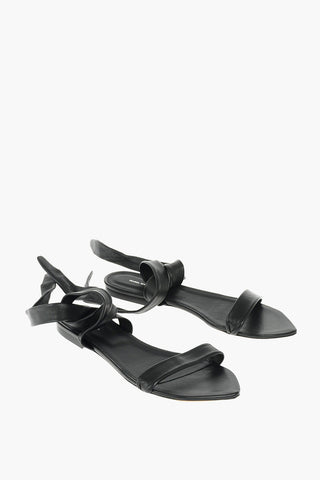 Cuir Sole Leather Flat Sandals