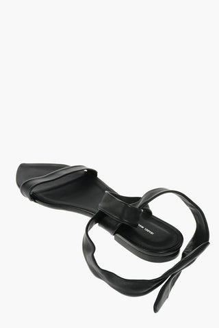 Cuir Sole Leather Flat Sandals