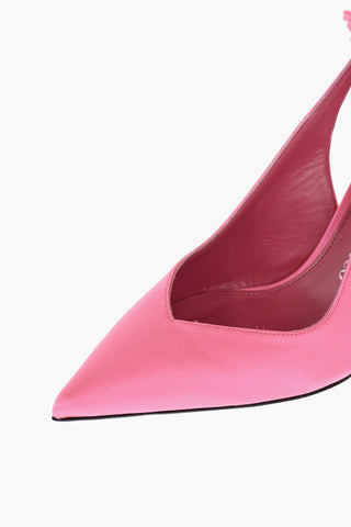 Stiletto Heel Satin Slingbacks