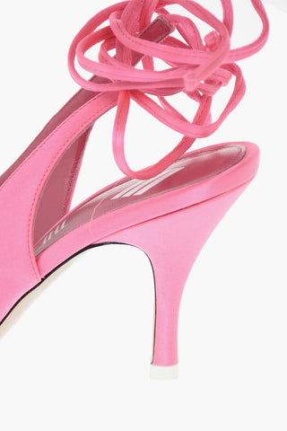 Stiletto Heel Satin Slingbacks
