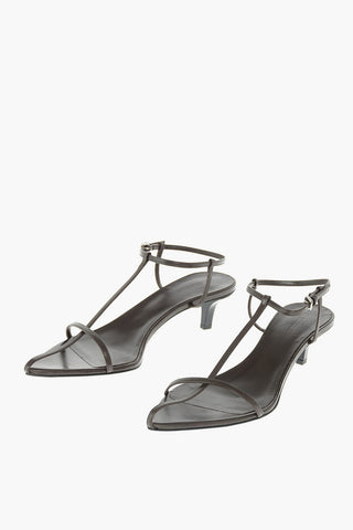 Cage Design Leather Sandals