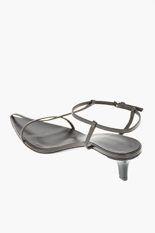 Cage Design Leather Sandals