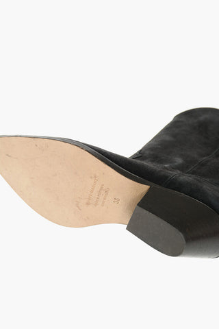 Suede Western Booties