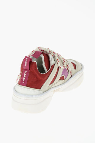 Two Tone Leather and Suede Sneakers