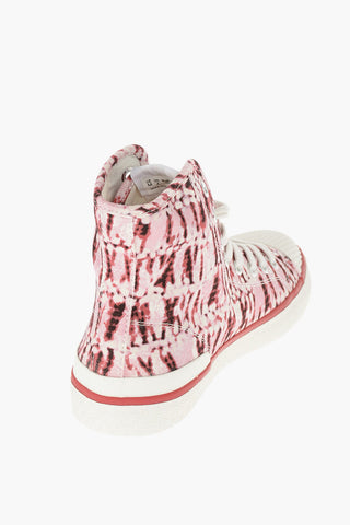 Printed Canvas Tennis Sneakers