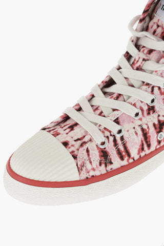 Printed Canvas Tennis Sneakers