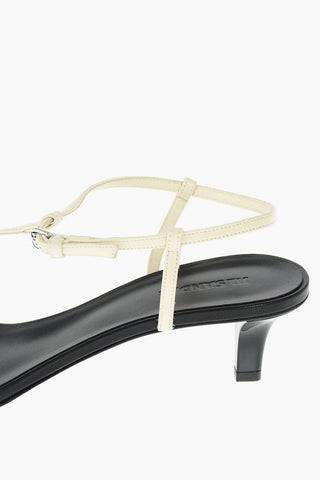 Cage Design Leather Sandals