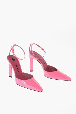 Patent Leather Ankle-Strap Pumps