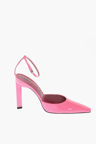 Patent Leather Ankle-Strap Pumps