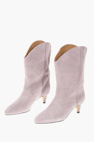 Suede Western Booties