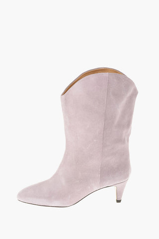 Suede Western Booties