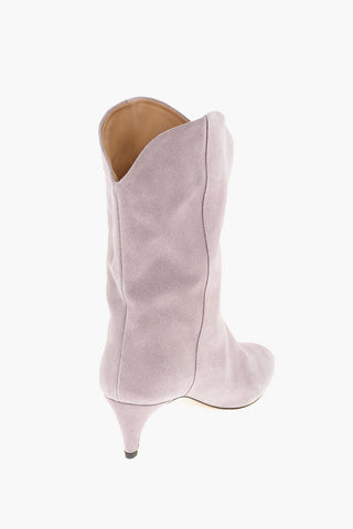 Suede Western Booties