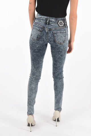 stretch denim high-rise waist DOMINIZZA jeans