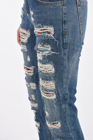 jeans distressed OVER AND OVER AGAIN boyfriend cut
