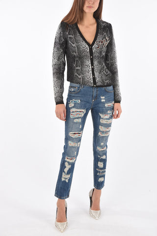 jeans distressed OVER AND OVER AGAIN boyfriend cut