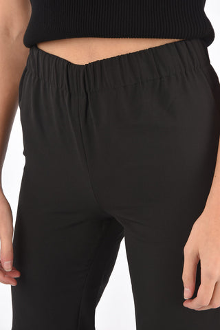 COUTURE TAKE EVERYTHING high-rise waist drawstring waist bootcut pants