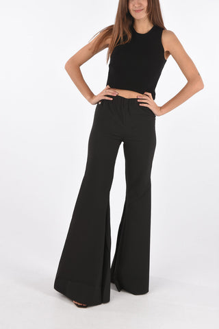 COUTURE TAKE EVERYTHING high-rise waist drawstring waist bootcut pants