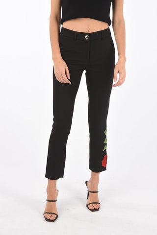 pantalone ANNEMARIE a vita regolare con ricamo