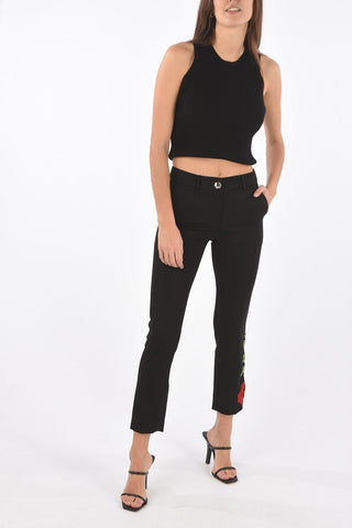 pantalone ANNEMARIE a vita regolare con ricamo