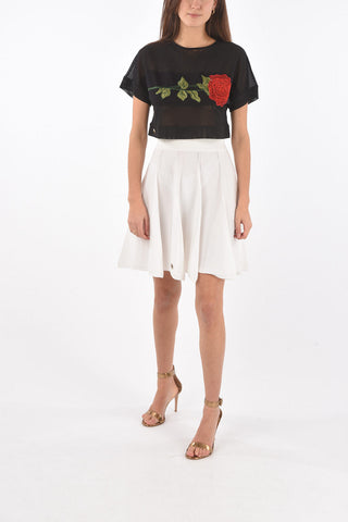COUTURE gonna flared BE MY DREAM in maglia con coulisse in vita