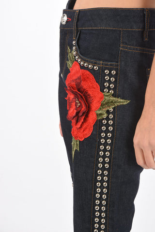 regular fit ALBERTA CREY jeans with side studs