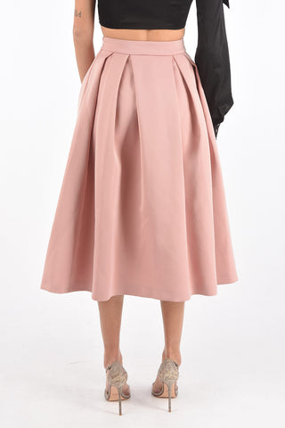 COUTURE pleated high-rise waist YOU ARE MY TYPE circle skirt