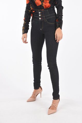 stretch denim high-rise waist DOMINIZZA jeans