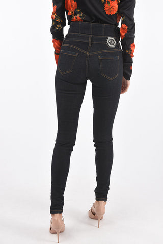 stretch denim high-rise waist DOMINIZZA jeans