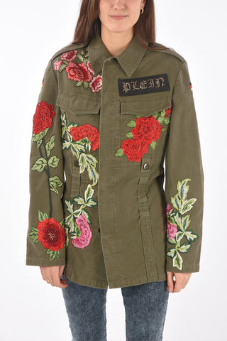 COUTURE denim embroidered ERNESTINE overshirt