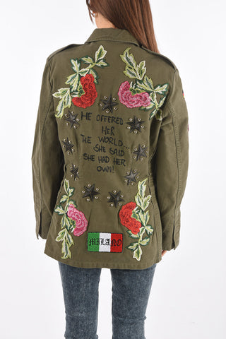 COUTURE denim embroidered ERNESTINE overshirt