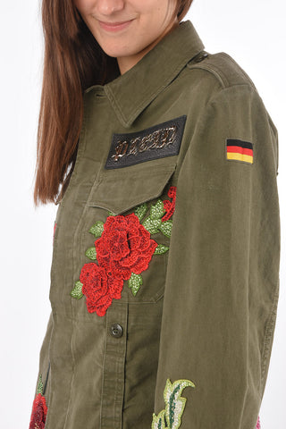 COUTURE denim embroidered ERNESTINE overshirt