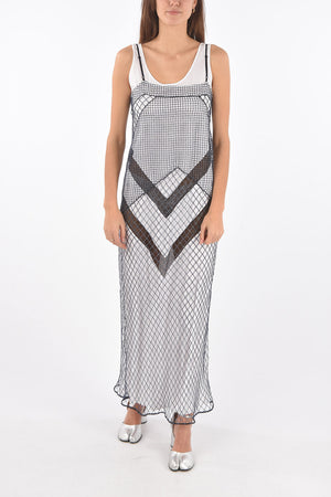 MM1 Maxi Mesh Dress with Inner Slip