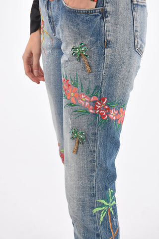 high rise waist Super Sexy St.Tropez PEONY ROSE jeans