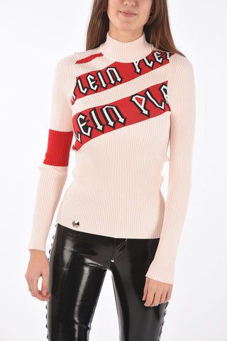 COUTURE turtle neck slim fit LS CLARISSA ROSE ribbed sweater