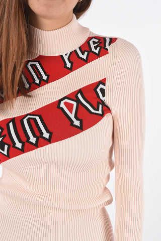 COUTURE turtle neck slim fit LS CLARISSA ROSE ribbed sweater