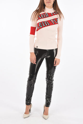 COUTURE turtle neck slim fit LS CLARISSA ROSE ribbed sweater