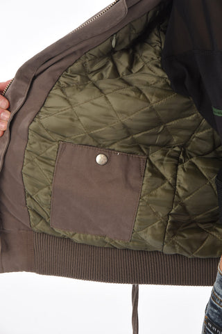 COUTURE bomber MILITARY imbottito con chiusura zip